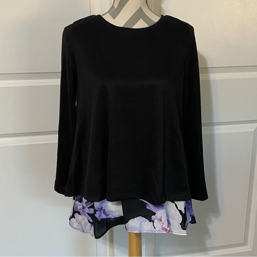 Roz & Ali Small Floral Blouse